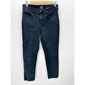 NYDJ Womens Skinny Jeans Size 10 Dark Wash Mid Rise Cotton Stretch Denim